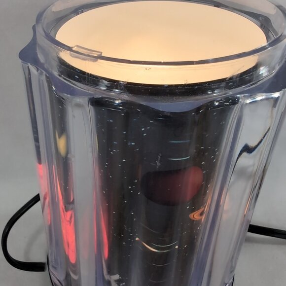 2003 Rabbit Tanaka Rotating Space Lamp NO TOP LID WORKING Planets Galaxy Silver - Picture 15 of 16